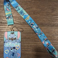 Disney Blue Stitch Lanyard 