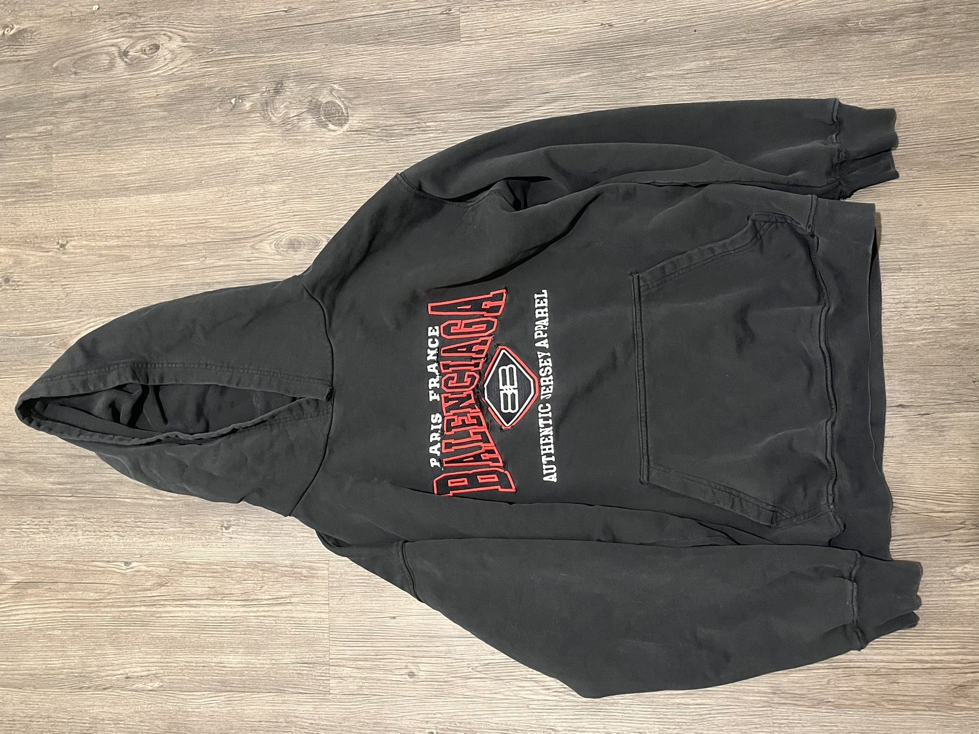 Distressed Balenci Hoodie