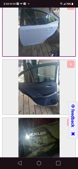 Complete Door Lexus Mod IS (Driver Rear 