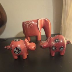 House Hippos And Elephant Candle Holder Decor 