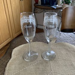 Bride And Groom Glasses 