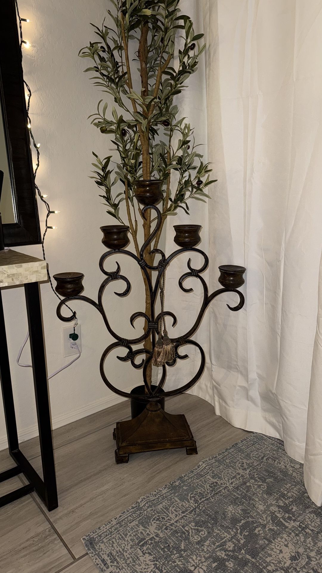 5piece candle holder centerpiece