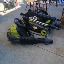 ROBI LAWNMOWER & BLOWER WITH CHARGER