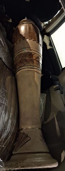 Large ceramic Carved floor lamp