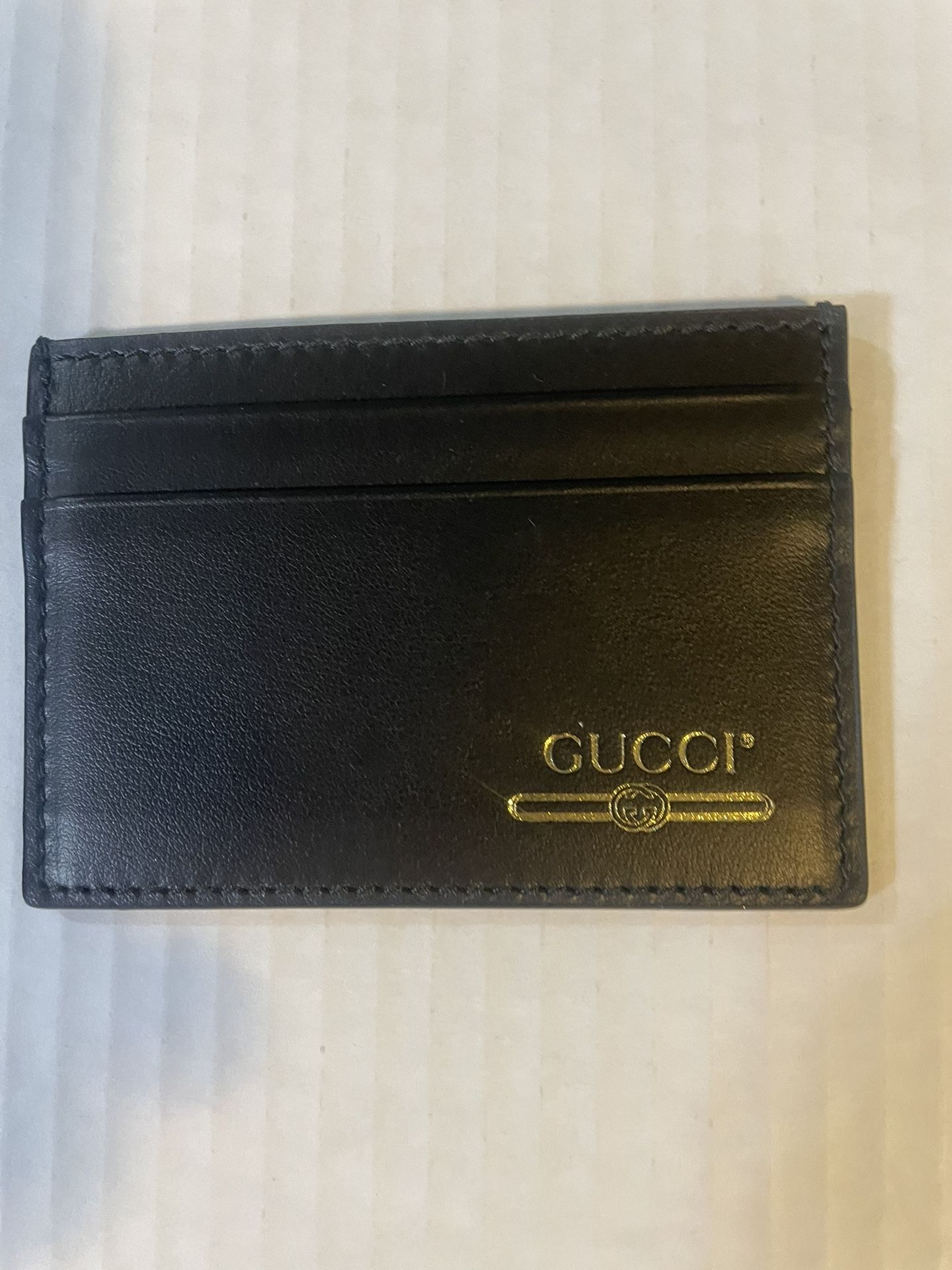 Gucci Leather Card Case With Authentication