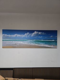 Panoramic Beach Canvas Wall Art