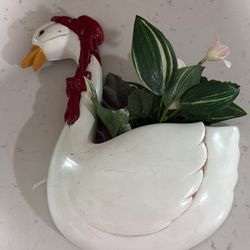 Goose Hanging Wall Vase