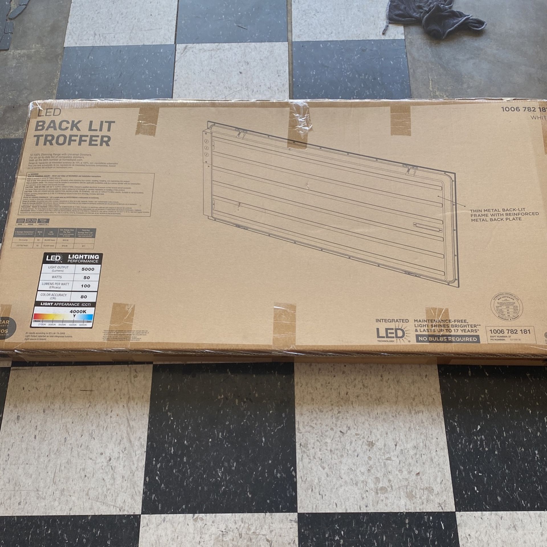 LED Back Lit Troffer