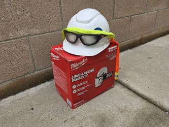 Hard Hat / Face Shield / Saftey Glasses/ Neck Sunshield $40