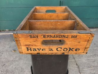 Vintage Coca-Cola Bottle Crate San Bernardino