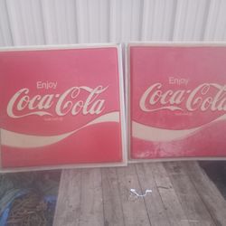 2 Coke Signs 