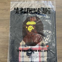 Black Bape Check Tee Shirt
