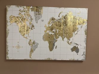 Art Work Map Of World