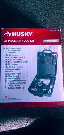 Husky 27 piece air tool kit