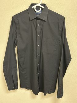 * Men’s Black Stafford Fitted 14 1/2 - 34/35 Button Dress Shirt * New - Never Worn  - Smoke Free Home 