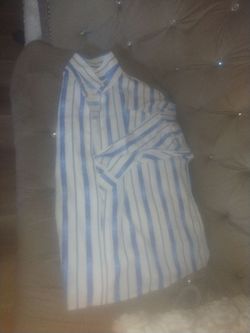 BLUE-STRIPED TOP AVAILABLE!