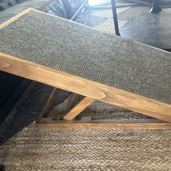 Dog Ramp Wood Carpeted