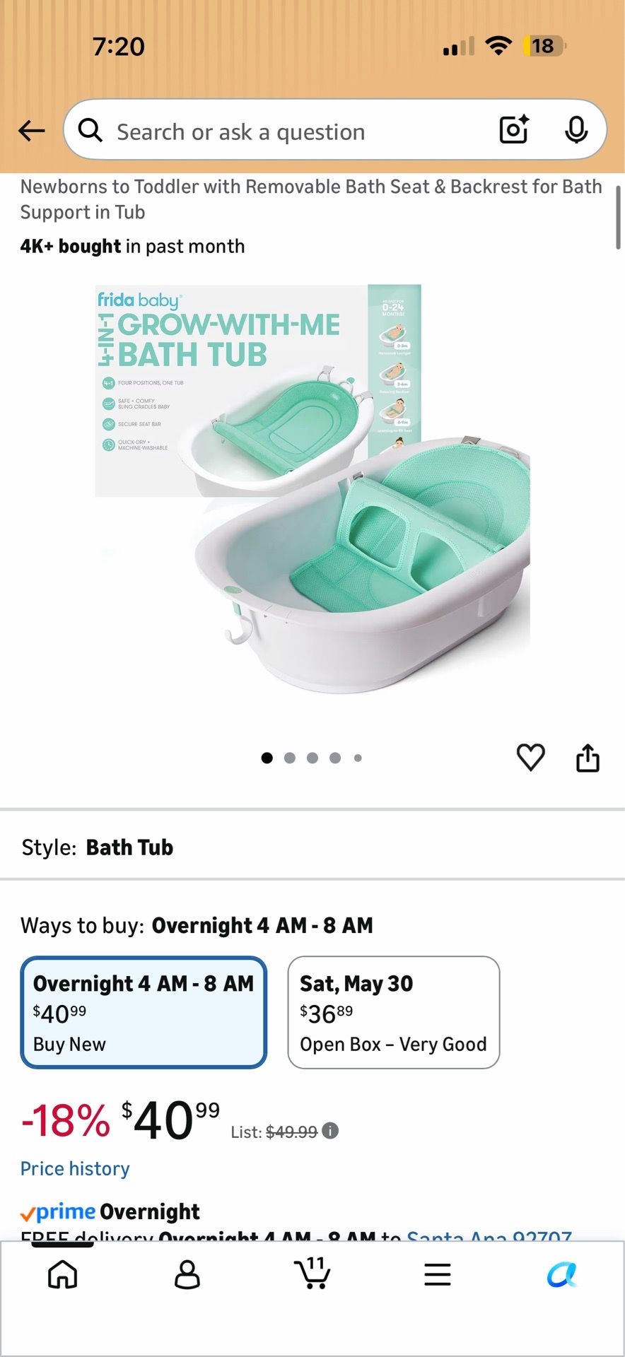 Frida baby bath tub