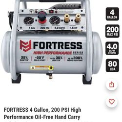 FORTRESS HIGH PERFORMANCE AIR COMPRESSOR 
