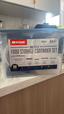 100 piece Food storage container set