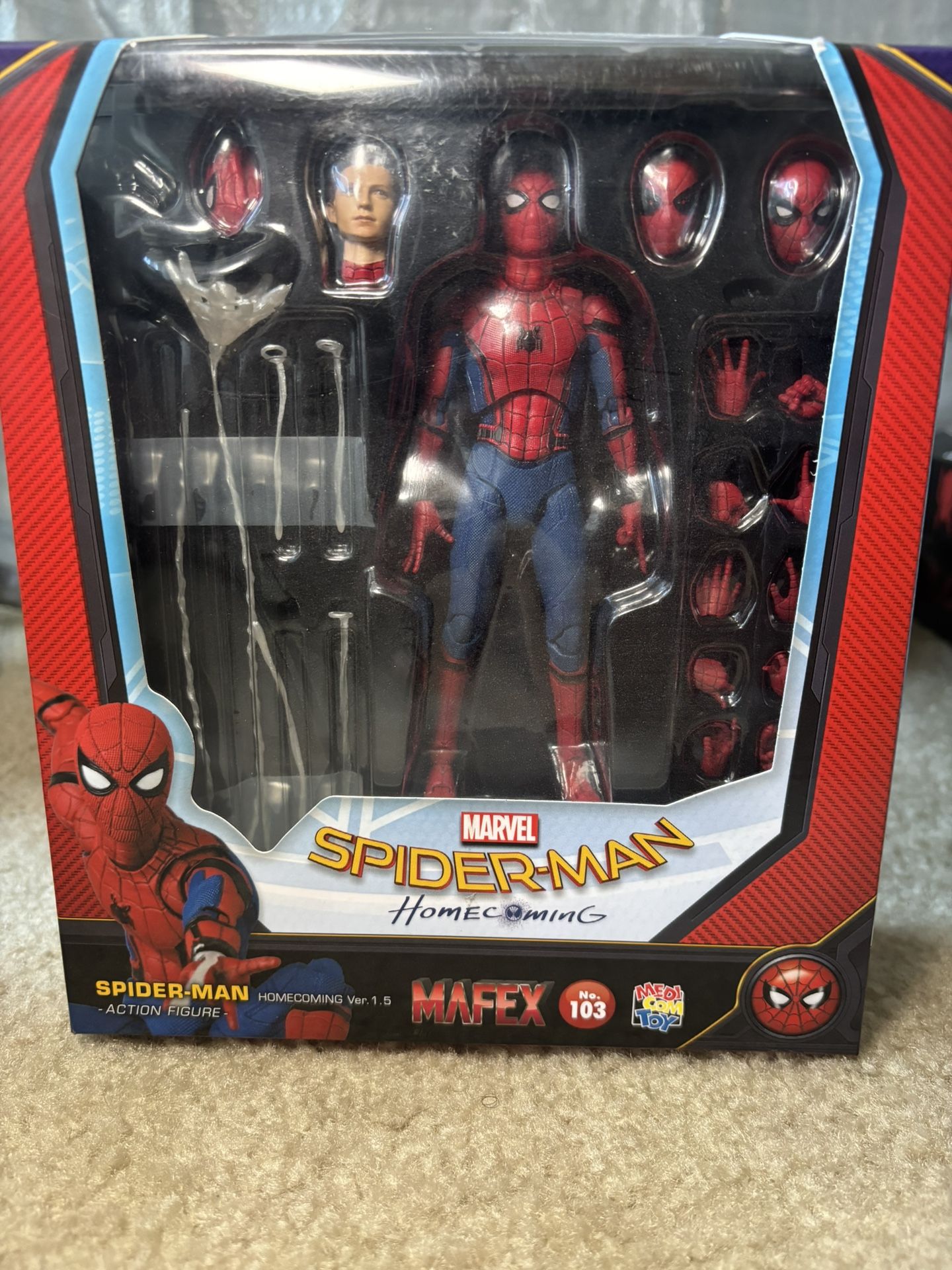Mafex Spider Man Homecoming 1.5 Version! Toys