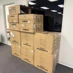 18 Office Chairs - New In Box (16) assembled (2)