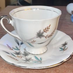 Clarence Bone China Teacup & Saucer