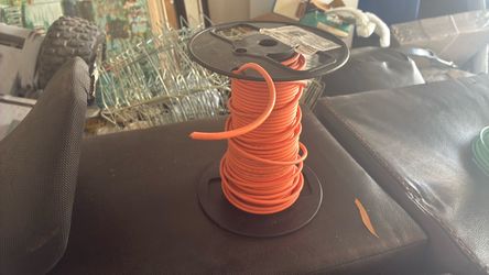 Orange Electrical Wire Spool