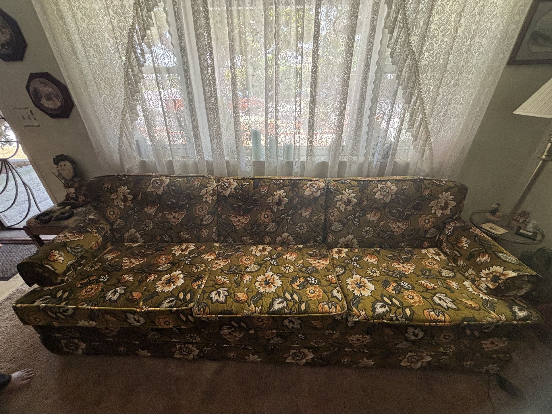 Old Antique Couch, Sofa And Tables
