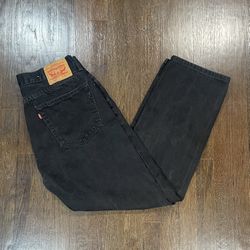 Levi's 505 black baggy jeans