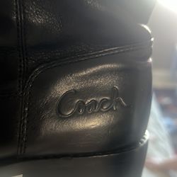 Black coach boots