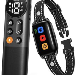 Emazol Dog Shock Collar, Dog Training Collar with Remote for Dogs Small, Medium, Large Breed, Rechargeable Shocking Collar, Dog Shockers with 3 Traini