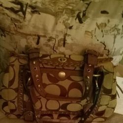 Coach VINTAGE Leather Top Satchel Bag