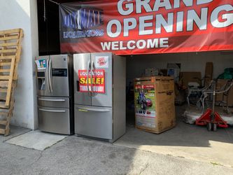Brand new executive stainless steel Frigidaire fridge