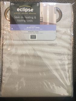 Eclipse curtains beige new