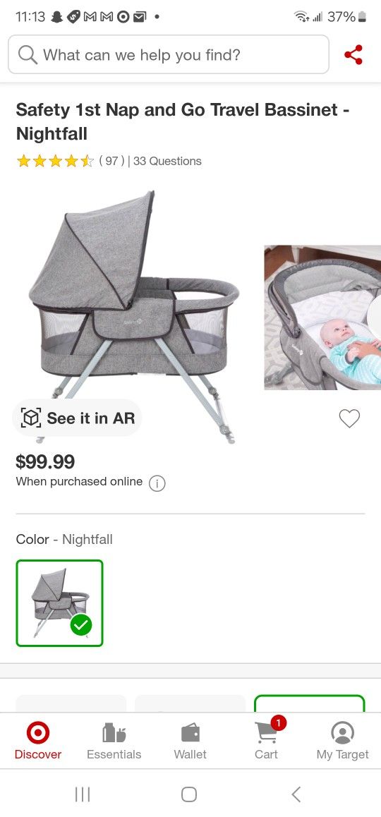 Portable Crib / Bassinet 