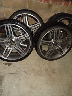 Set of 4 AMG-Style Alloy Wheels with Tires