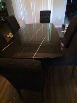 Dining Room Table and Chairs