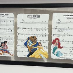Disney Music Sheet Movie Frame 