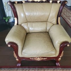 Leather Sofa Set $750