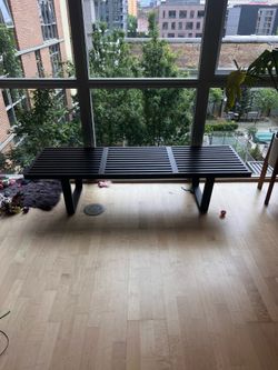 Replica Herman Miller Nelson bench, 6 feet long Replica Herman Miller Nelson bench, 6 feet long