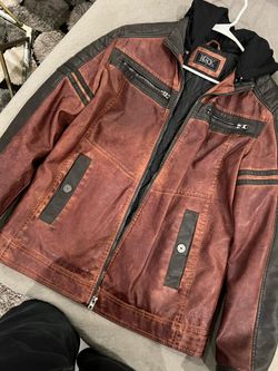 Buckle Faux Leather Jacket