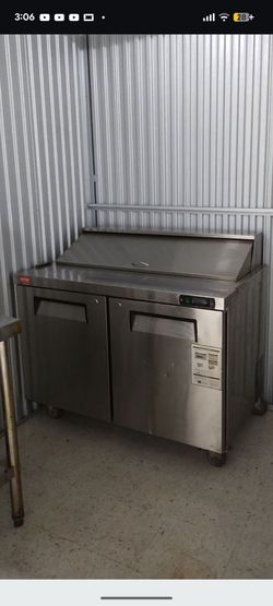 Vevor stainless commercial prep table refrigerator