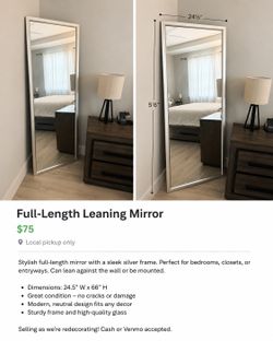 Full length mirror