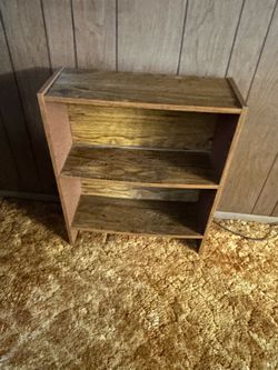 Small Wooden Bookshelf 3-Tier