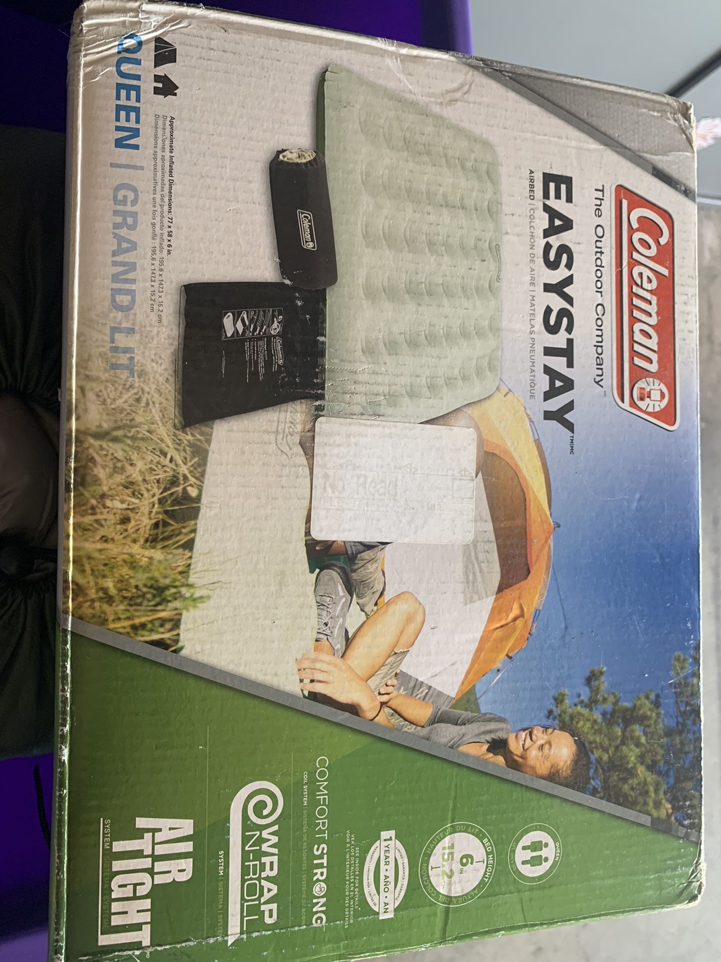 NEW Coleman queen air mattress