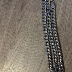 18K 925 Sterling Silver Cuban Link