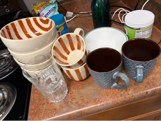 Bowl and mug set + extra