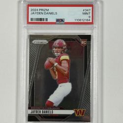 2024 Panini Prizm #347 Jayden Daniels RC PSA MINT 9