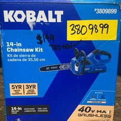Kobalt 14in Chainsaw Kit